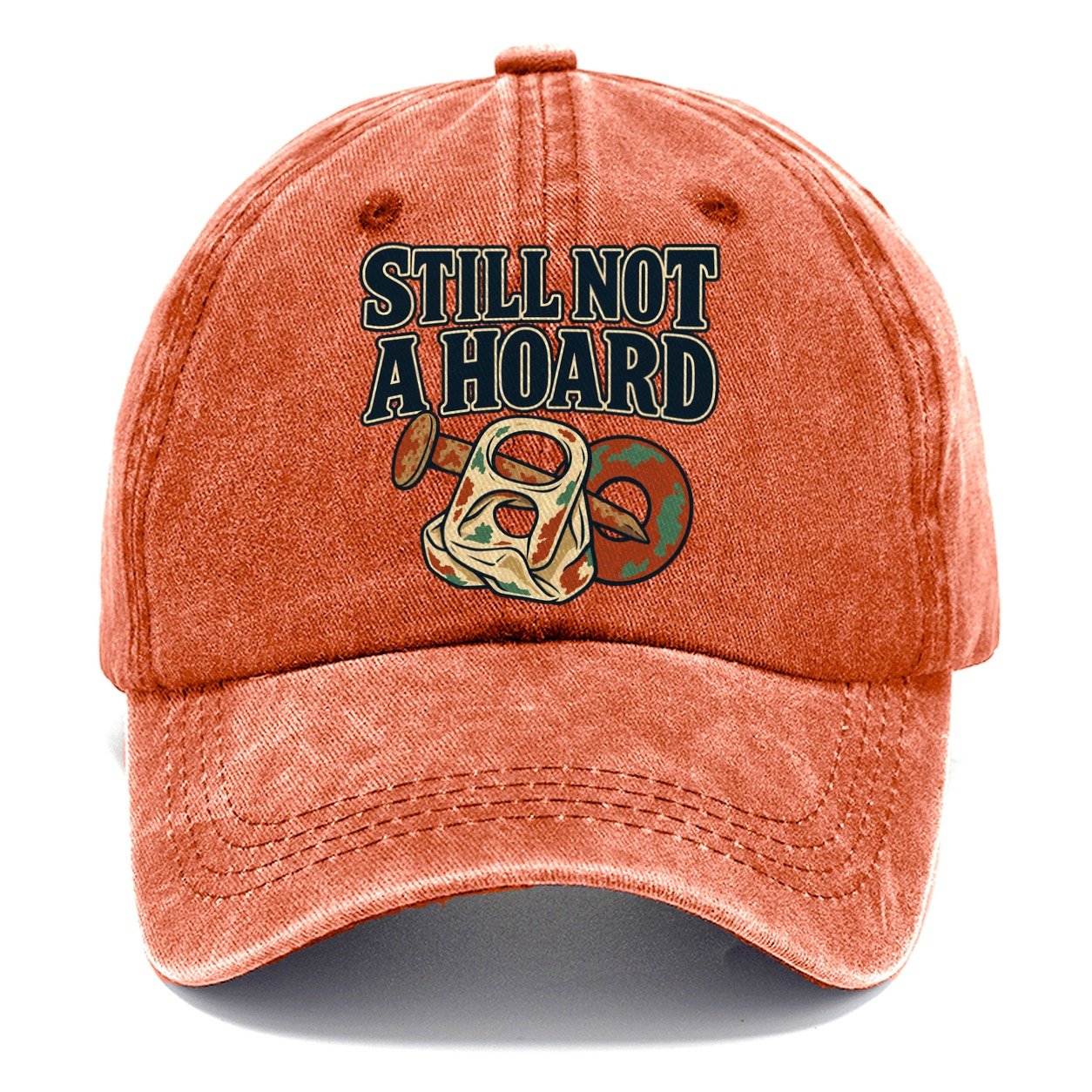 Still Not A Hoard Treasure Hunting Classic Cap – Terracotta Clay