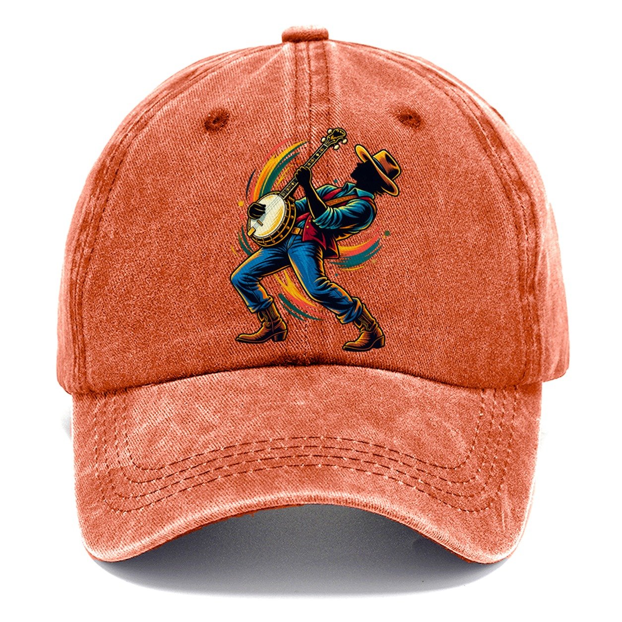 Banjo Icon Music Instruments Classic Cap – Terracotta Clay