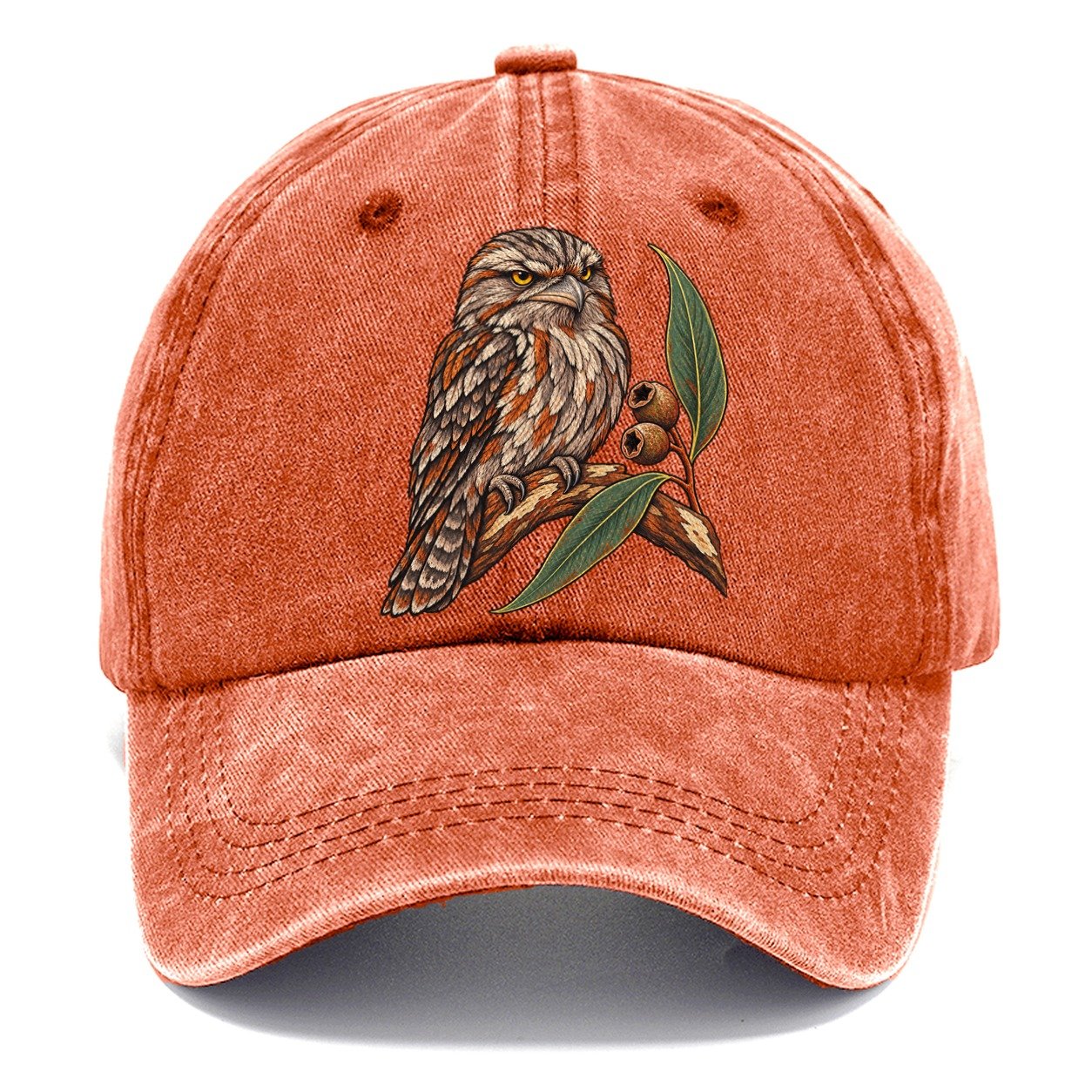 Tawny Frogmouth And Gum Nuts Australia Cultural Icons Classic Cap – Terracotta Clay