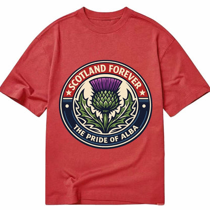 Highland Heritage Emblem 3c22fce65d34 1770440654247 Classic T-shirt – Red