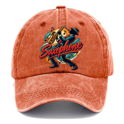 Saxophone Crest Music Instruments Classic Cap – Terracotta Clay