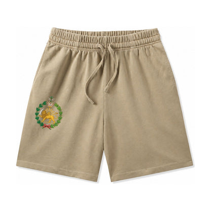 Iran Lion Washed Shorts – Khaki