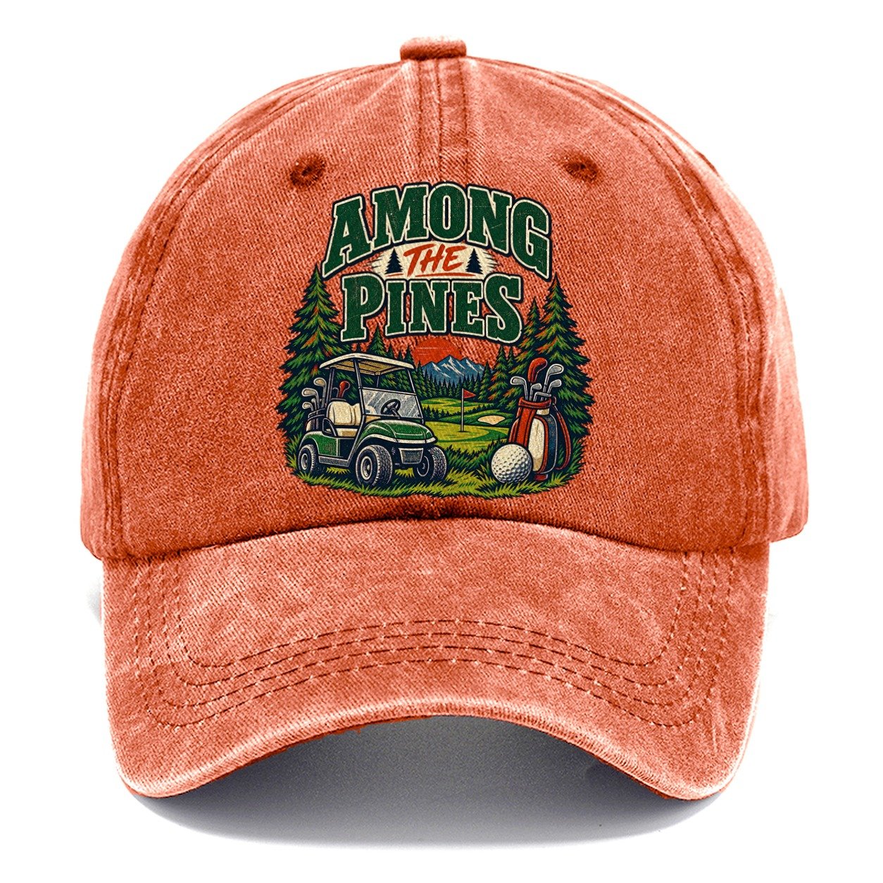 Among The Pines Golf Life Classic Cap – Terracotta Clay