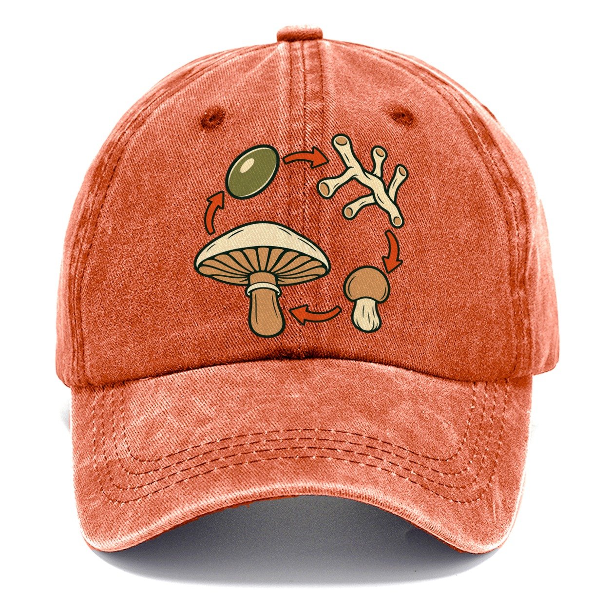 Fruiting Cycle Ring Foraging And Mycology Classic Cap – Terracotta Clay