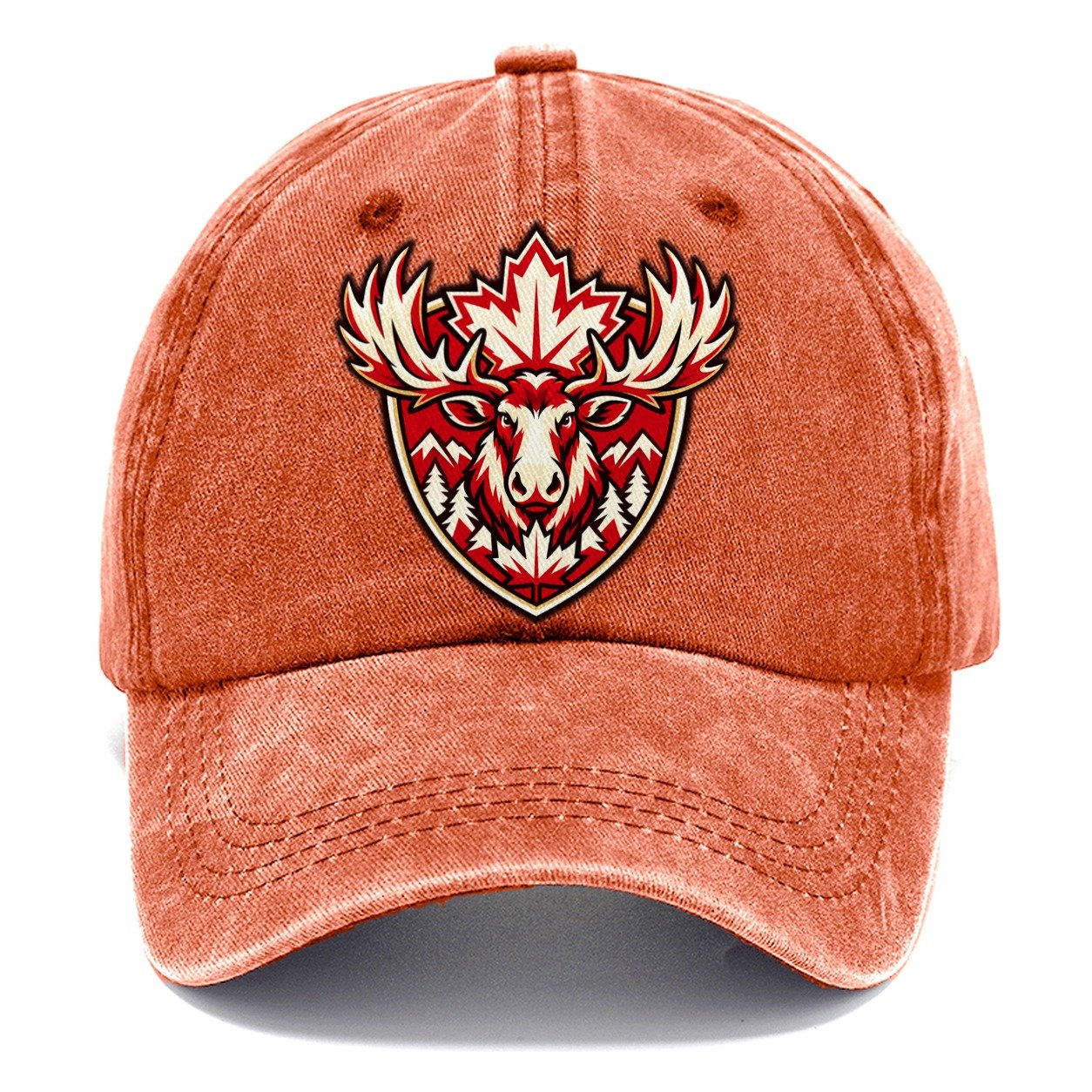 Canada Minimal Emblem Country Logos Classic Cap – Terracotta Clay