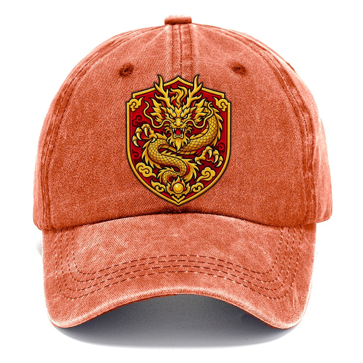China Minimal Emblem Country Logos Classic Cap – Terracotta Clay