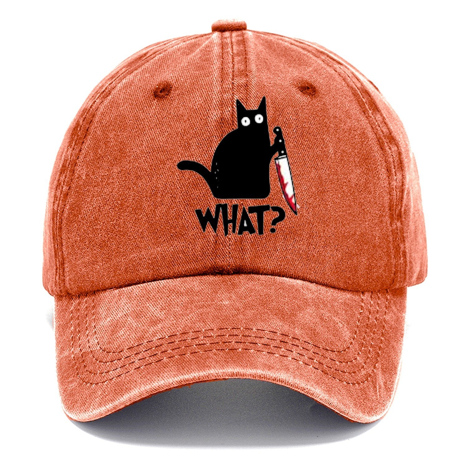 Black Cat What? Classic Cap – Terracotta Clay