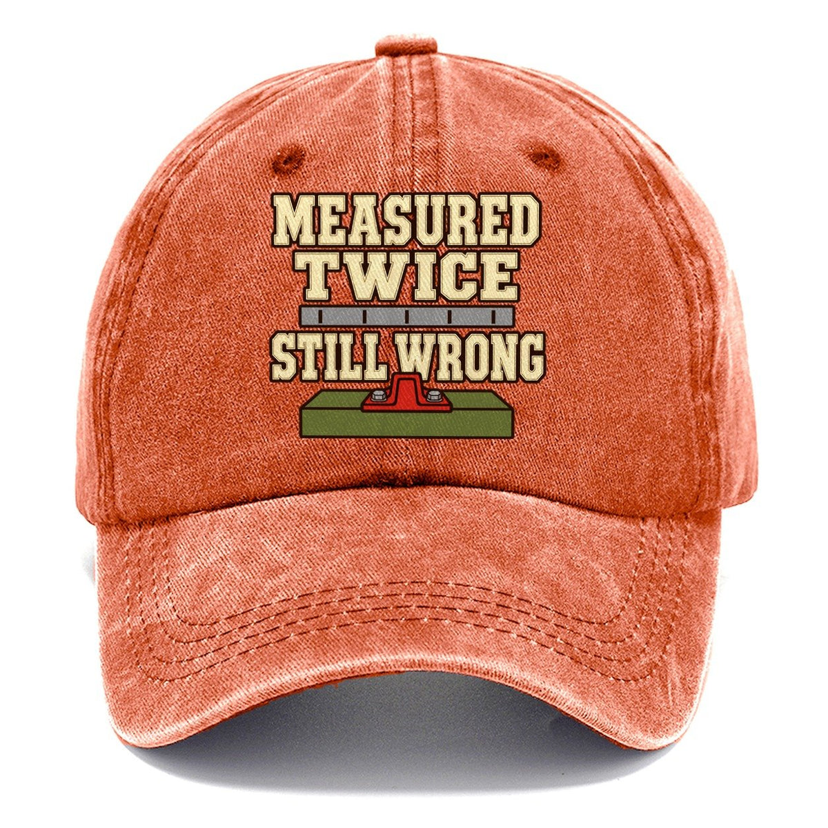 Measured Twice Still Wrong Model Railways Classic Cap – Terracotta Clay