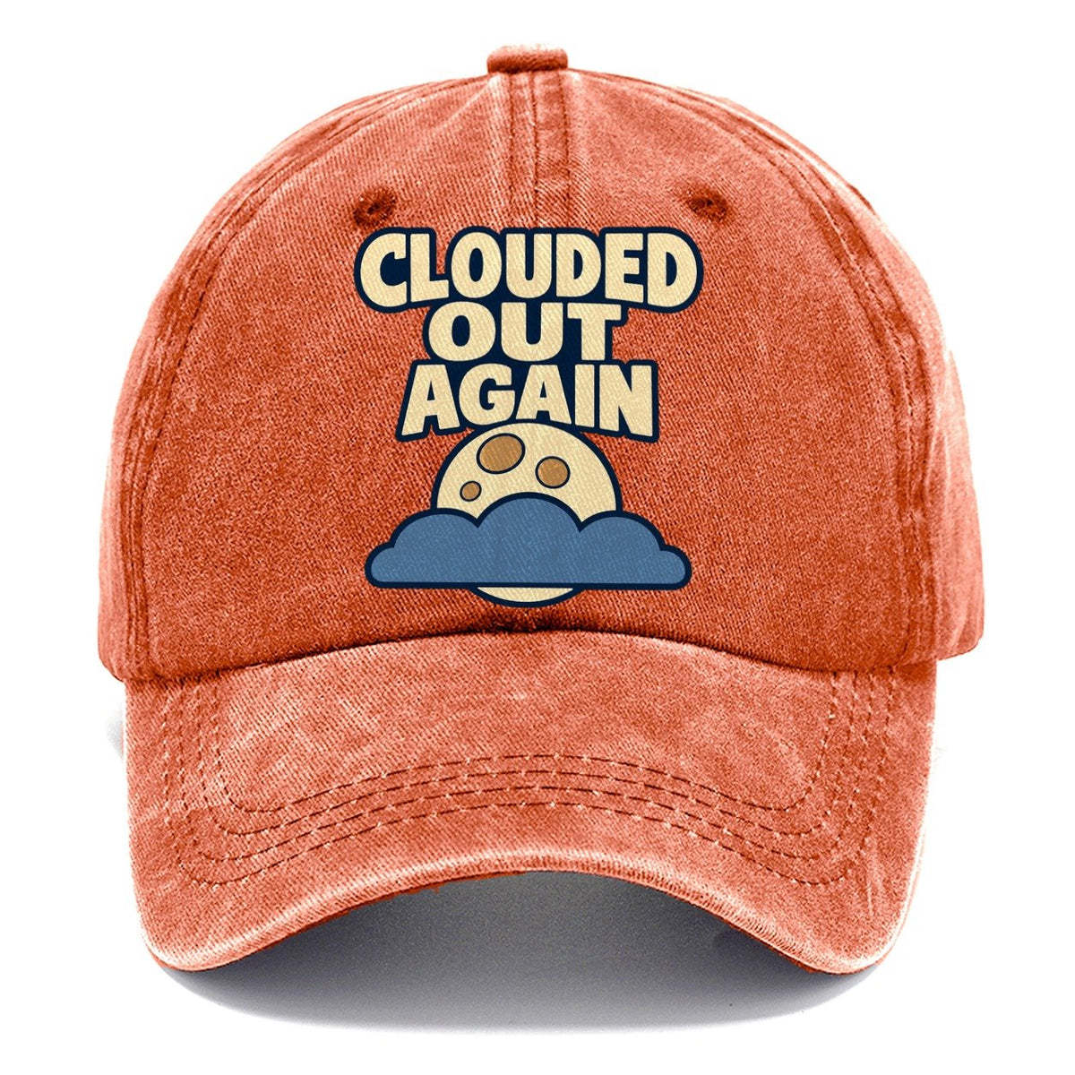 Clouded Out Again Astronomy And Stargazing Classic Cap – Terracotta Clay