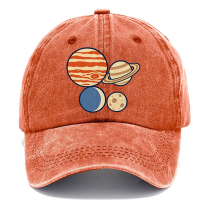 Planet Size Order Astronomy And Stargazing Classic Cap – Terracotta Clay