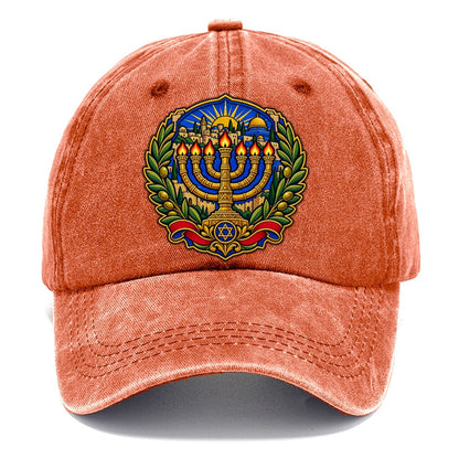 Temple Menorah Jerusalem Classic Cap – Terracotta Clay
