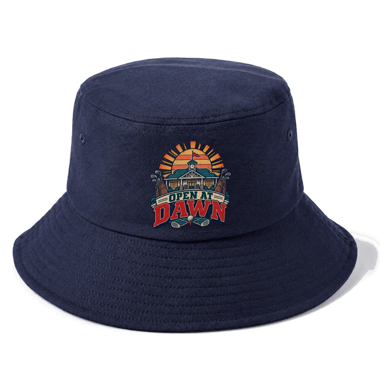 Open At Dawn Golf Life Bucket Hat – Twilight Navy