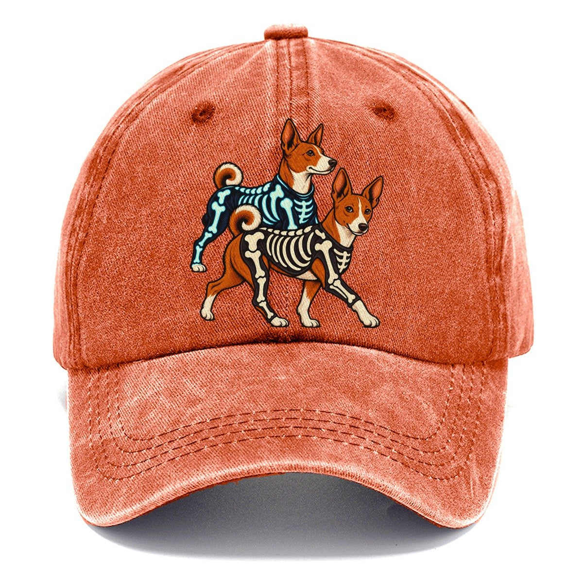 2 Basenjis In Halloween Costumes Hdp 29 Parade Lineup Halloween Dog Parade Classic Cap – Terracotta Clay