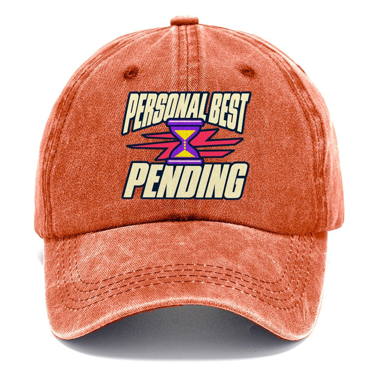 Personal Best Pending 90S Running Clubs Classic Cap – Terracotta Clay