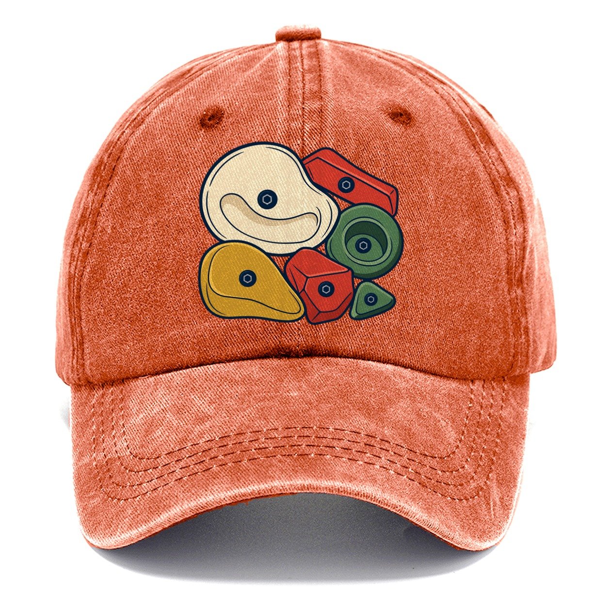 Hold Cluster Rock Climbing Classic Cap – Terracotta Clay