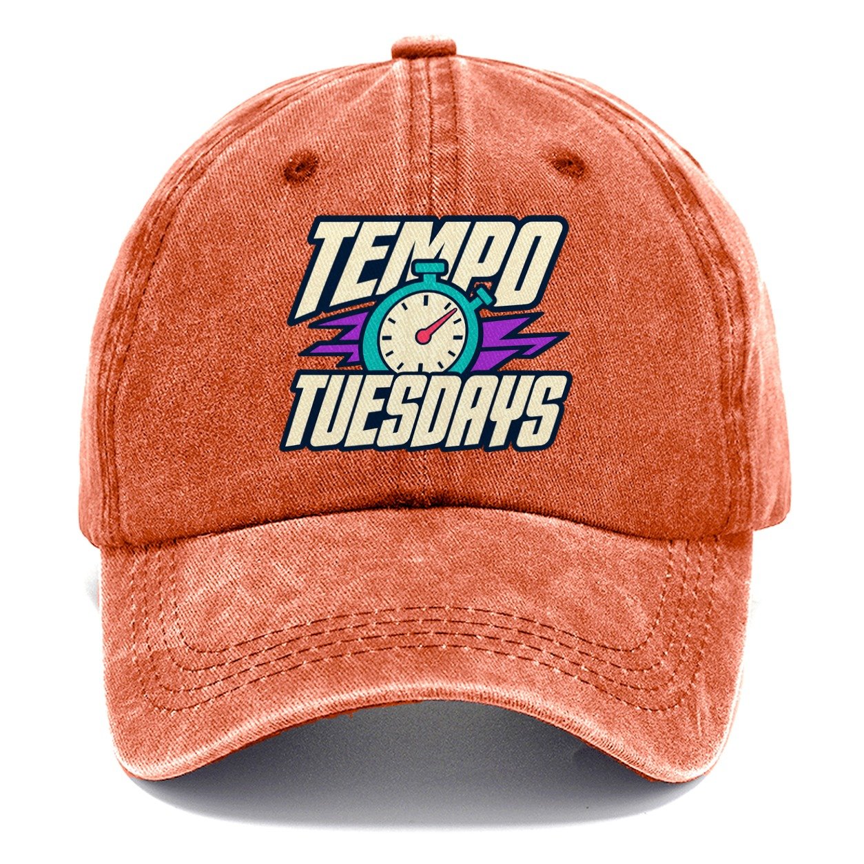 Tempo Tuesdays 90S Running Clubs Classic Cap – Terracotta Clay