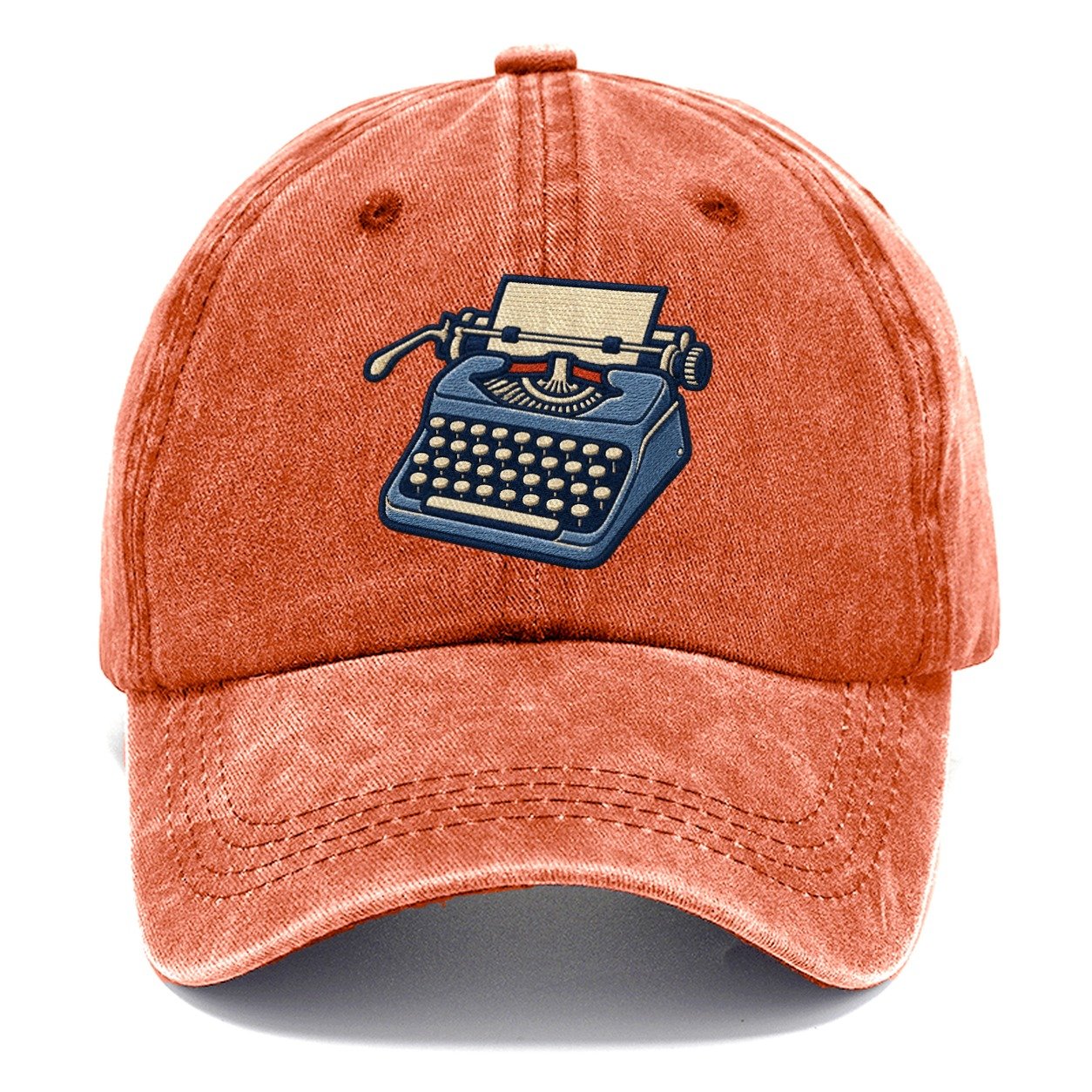 Manual Typewriter Tiny Solo Marks Classic Cap – Terracotta Clay