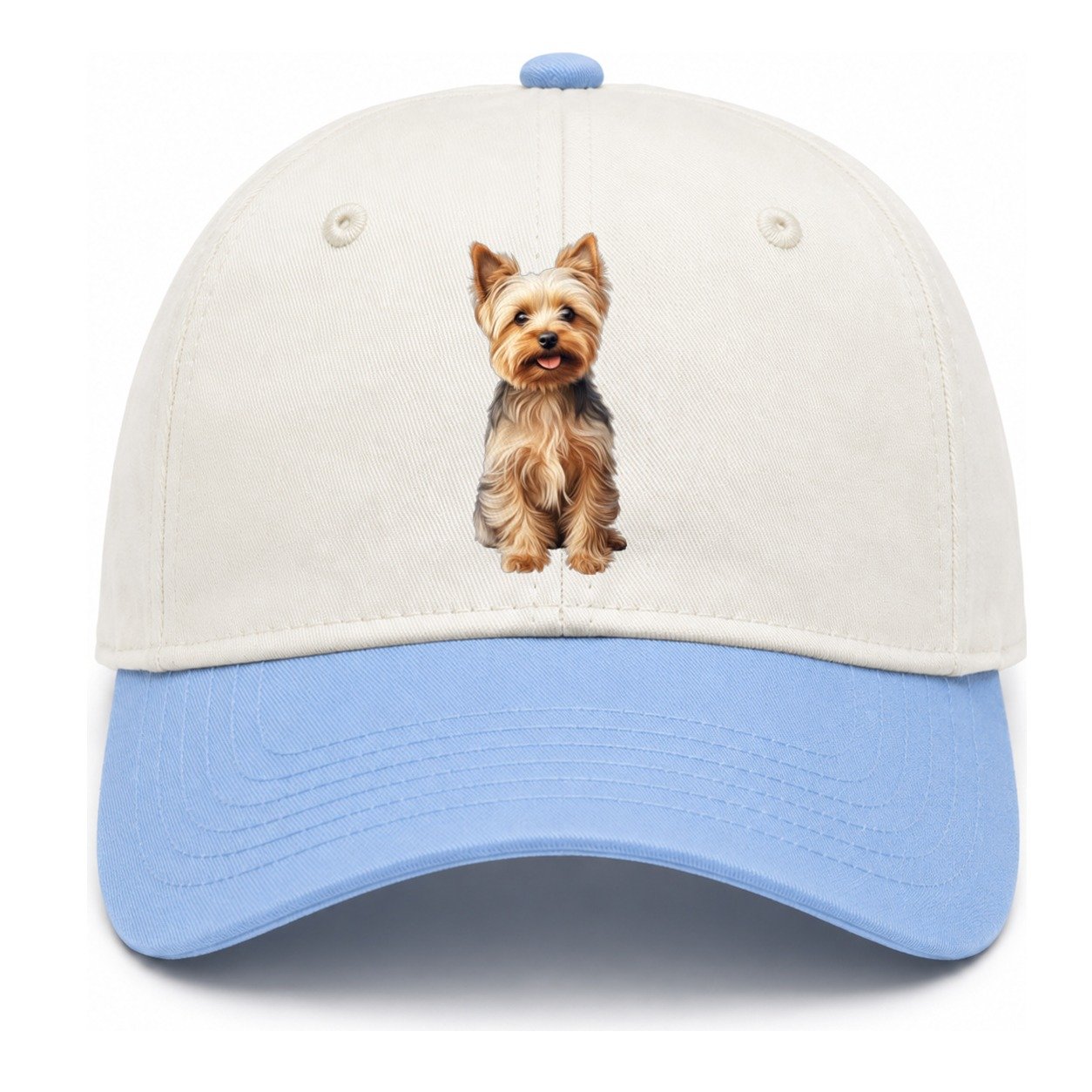 Yorkshire Terrier Dog Two Tone Cap – Sky