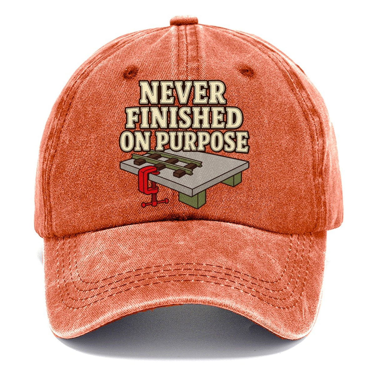 Never Finished On Purpose Model Railways Classic Cap – Terracotta Clay