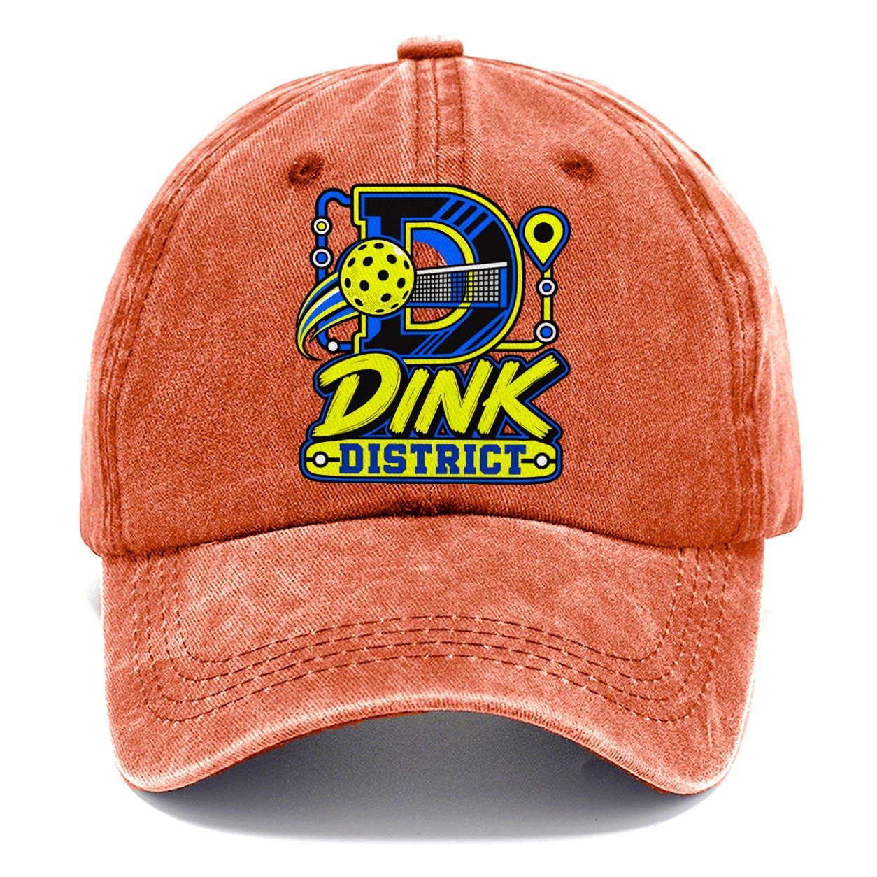 Dink District Pickleball Life Classic Cap – Terracotta Clay