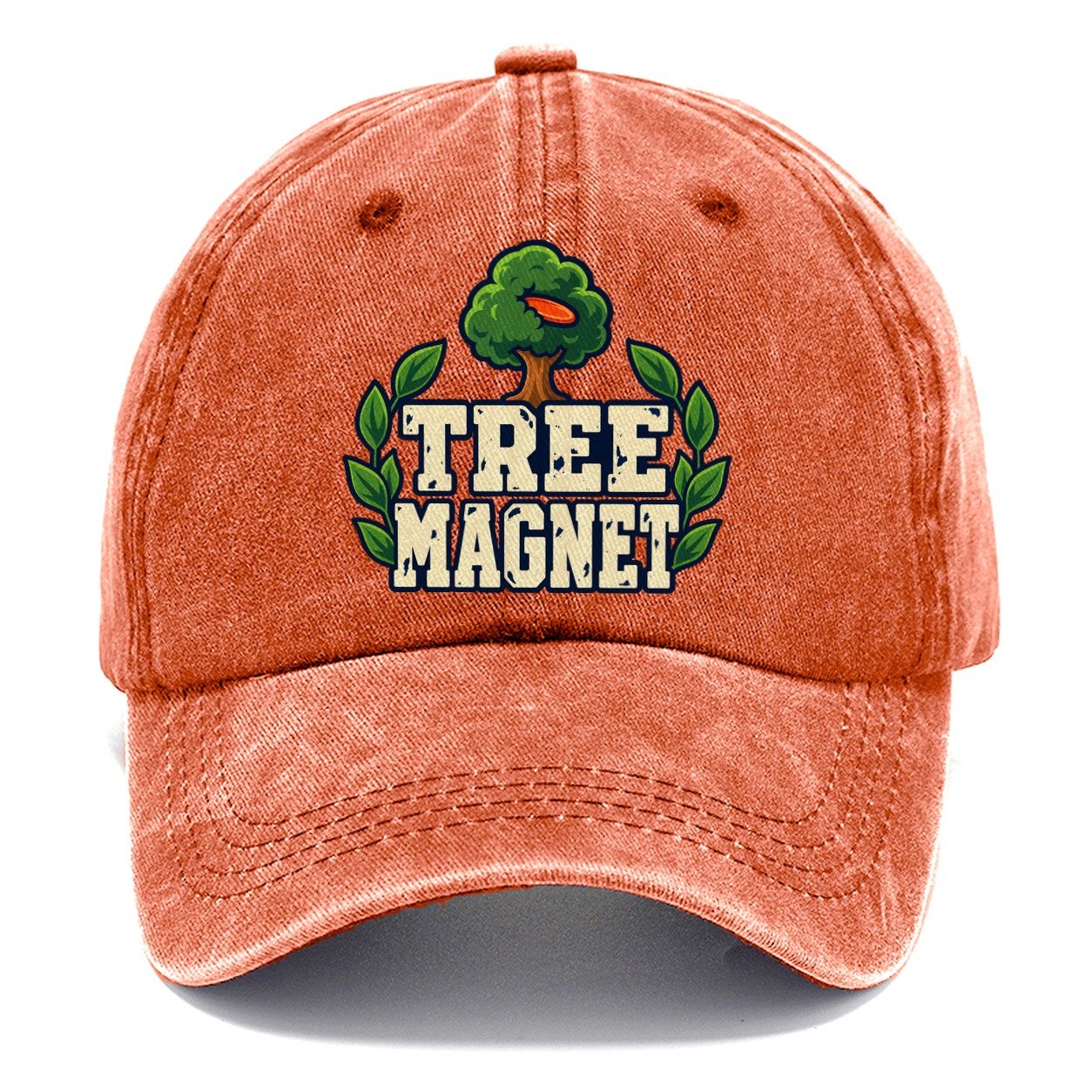 Tree Magnet Disc Golf Classic Cap – Terracotta Clay