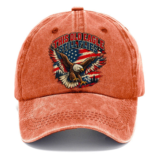 This Old Eagle Still Flies Old Man Strong Classic Cap – Terracotta Clay