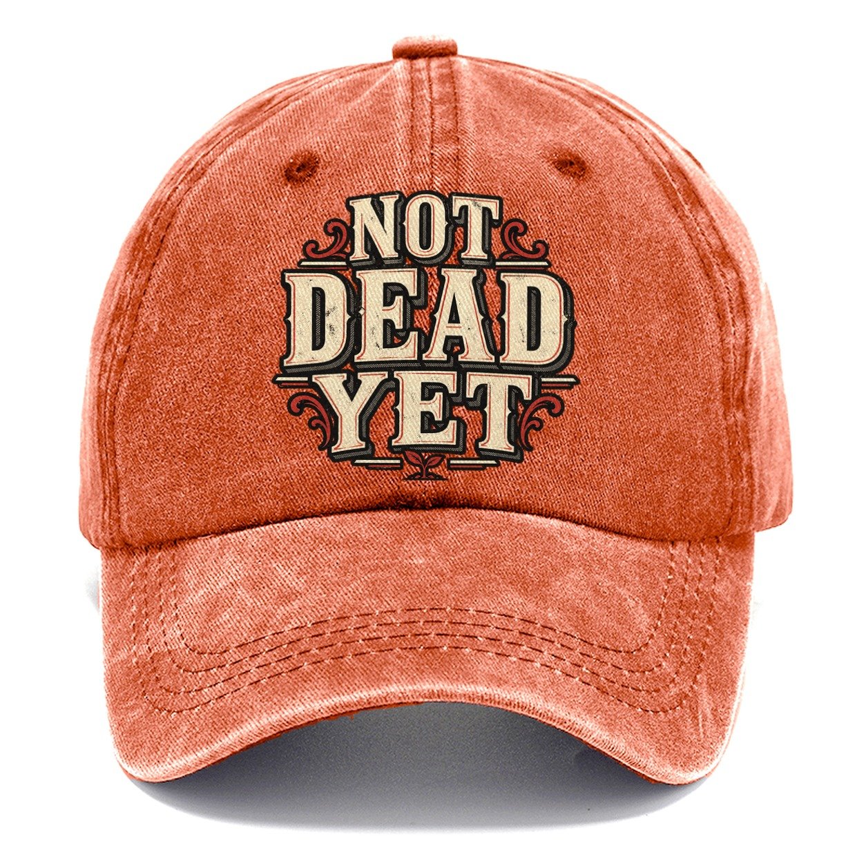 Not Dead Yet American Wit Classic Cap – Terracotta Clay