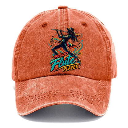 Proud Flute Player Music Instruments Classic Cap – Terracotta Clay