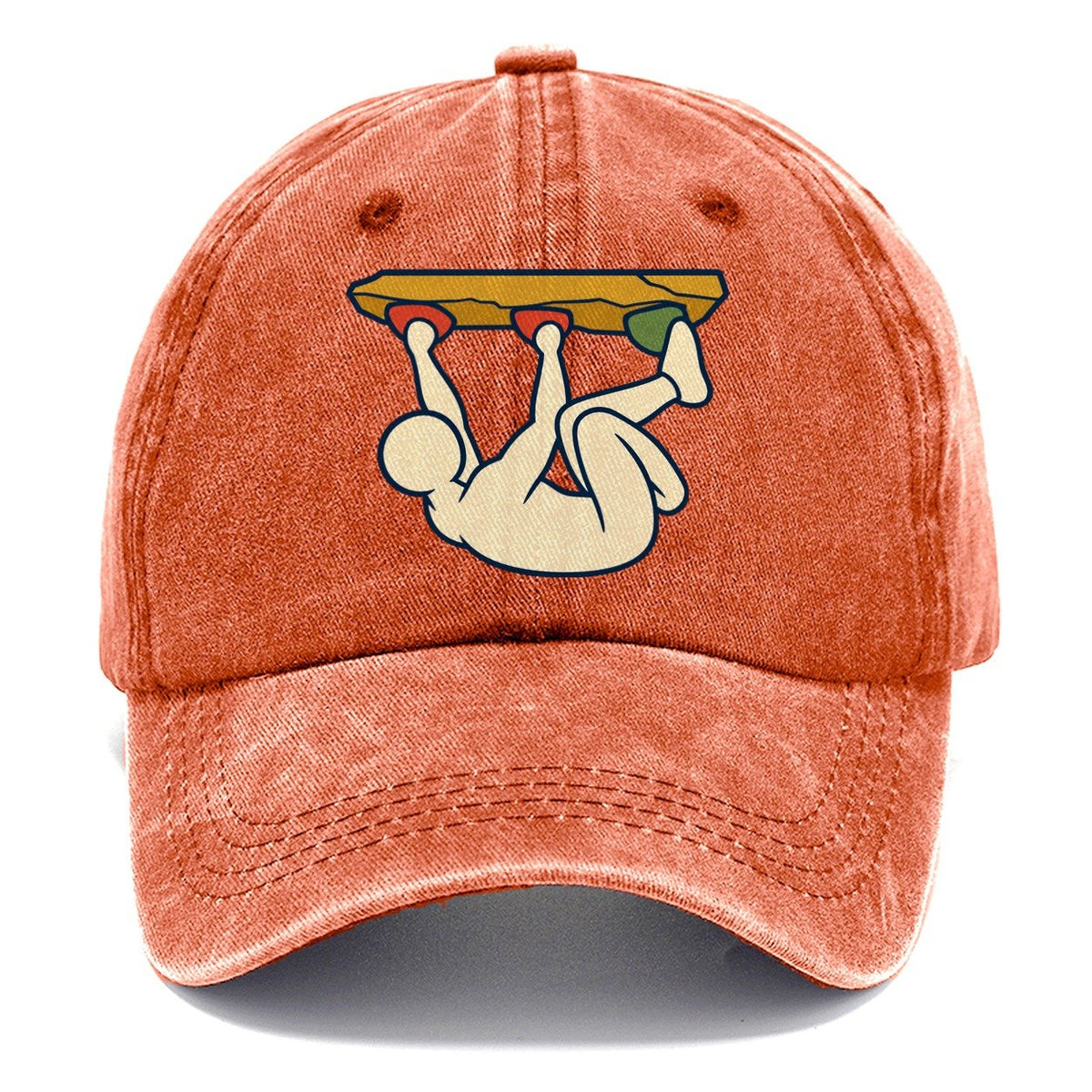 Overhang Body Position Rock Climbing Classic Cap – Terracotta Clay