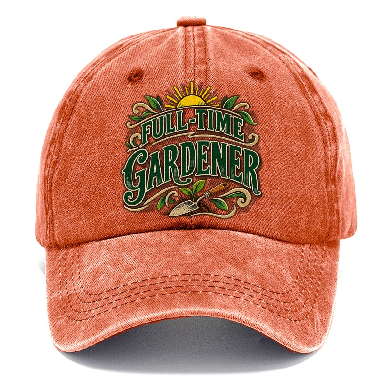 Full Time Gardener Retired Living Classic Cap – Terracotta Clay