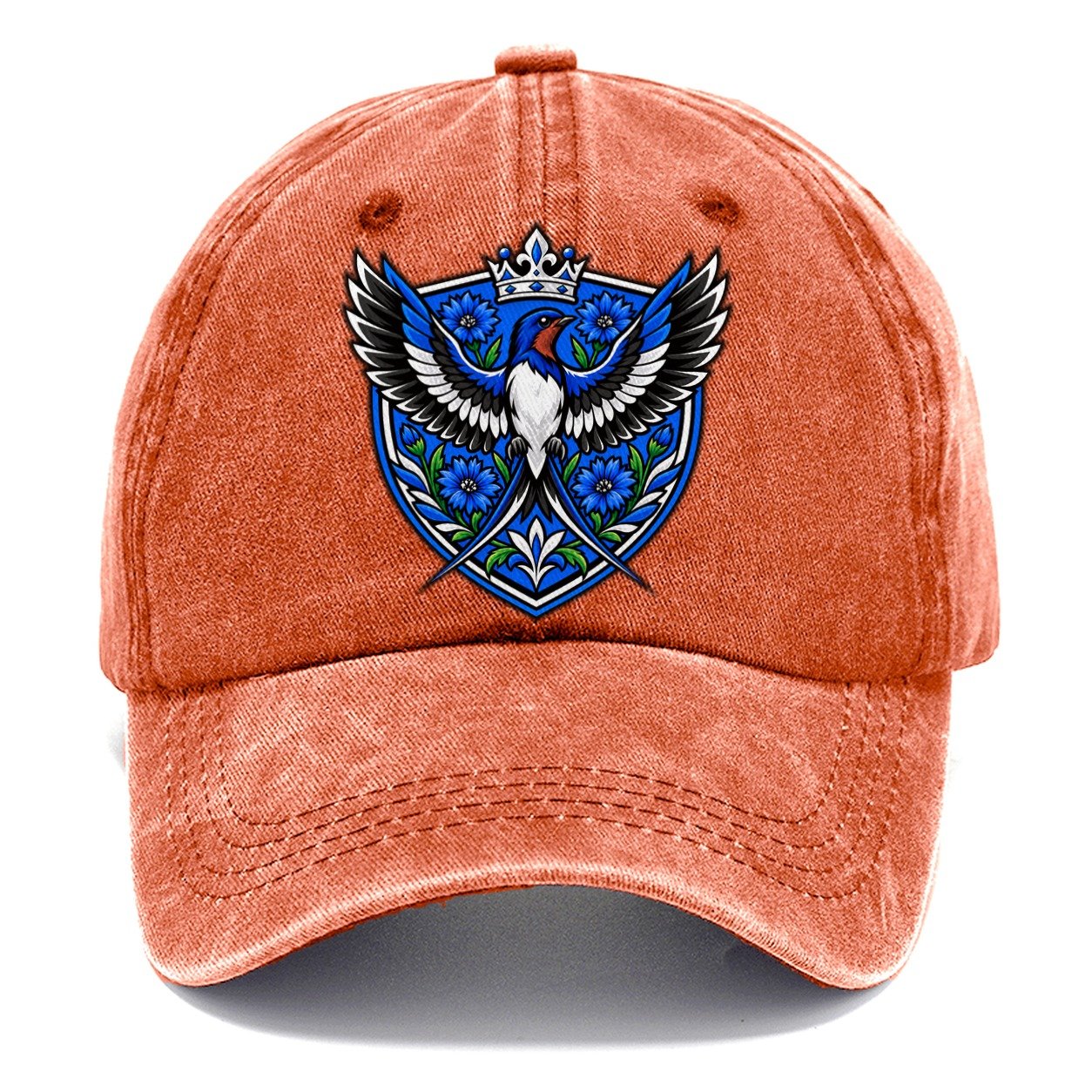 Estonia Heraldic Crest Country Logos Classic Cap – Terracotta Clay