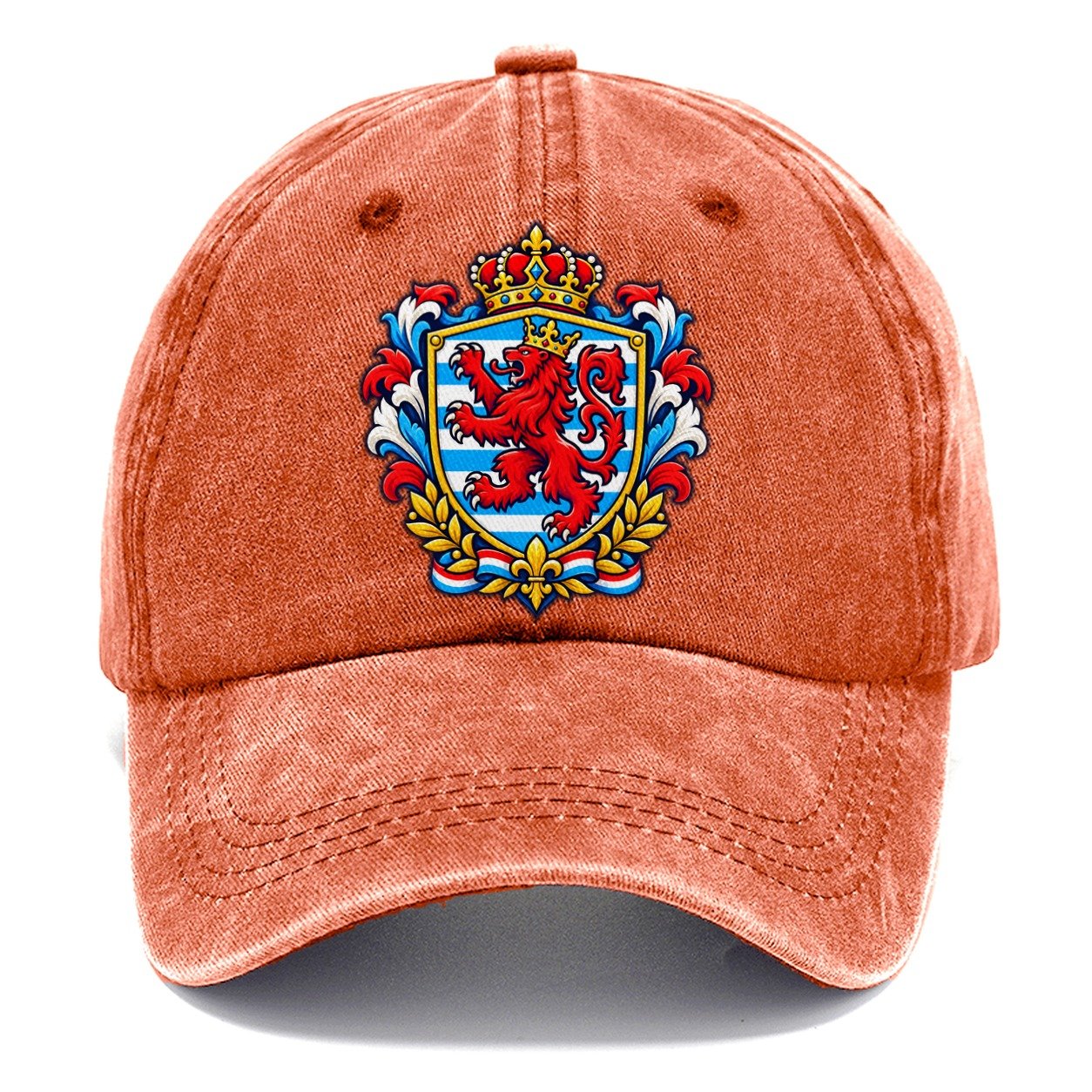 Luxembourg Heraldic Crest Country Logos Classic Cap – Terracotta Clay
