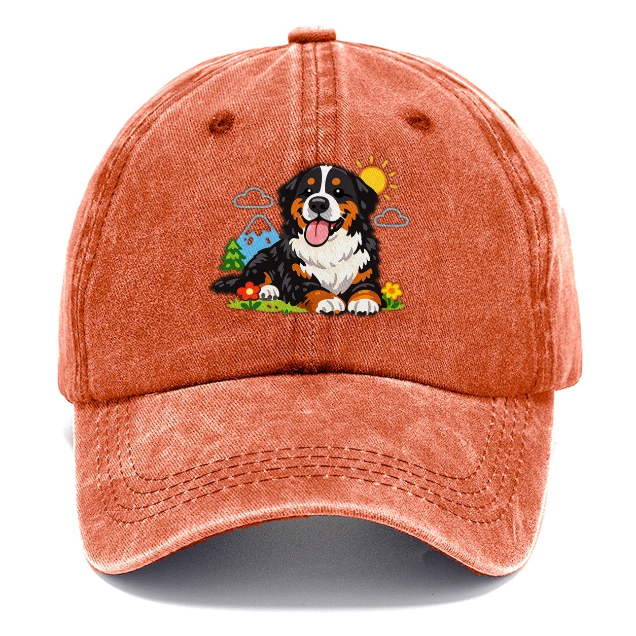 Bernese Mountain Dog Classic Cap – Terracotta Clay