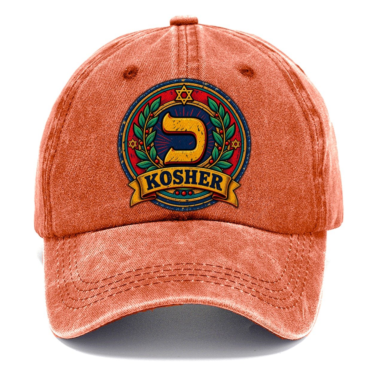 Kosher Stamp Judaism Heritage Classic Cap – Terracotta Clay