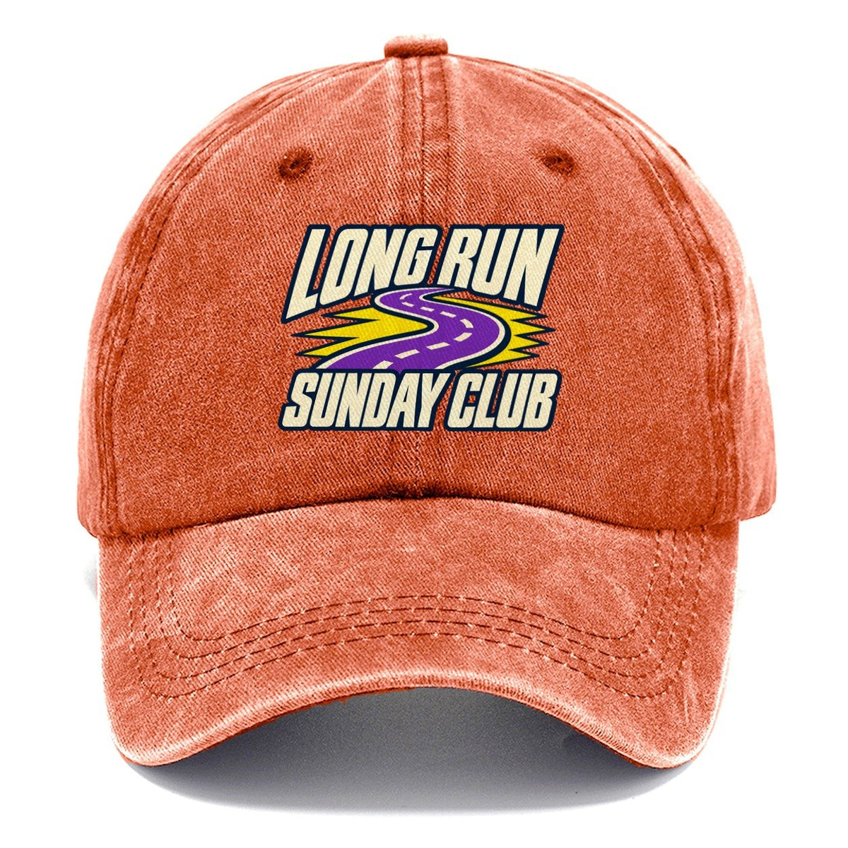 Long Run Sunday Club 90S Running Clubs Classic Cap – Terracotta Clay