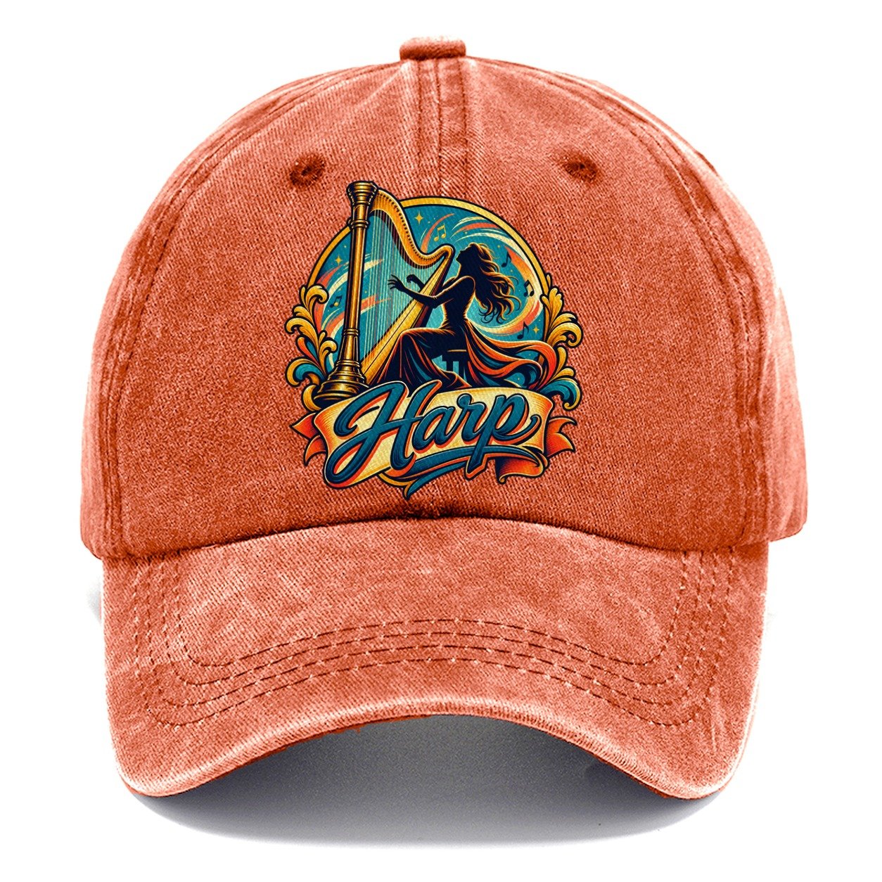 Harp Crest Music Instruments Classic Cap – Terracotta Clay