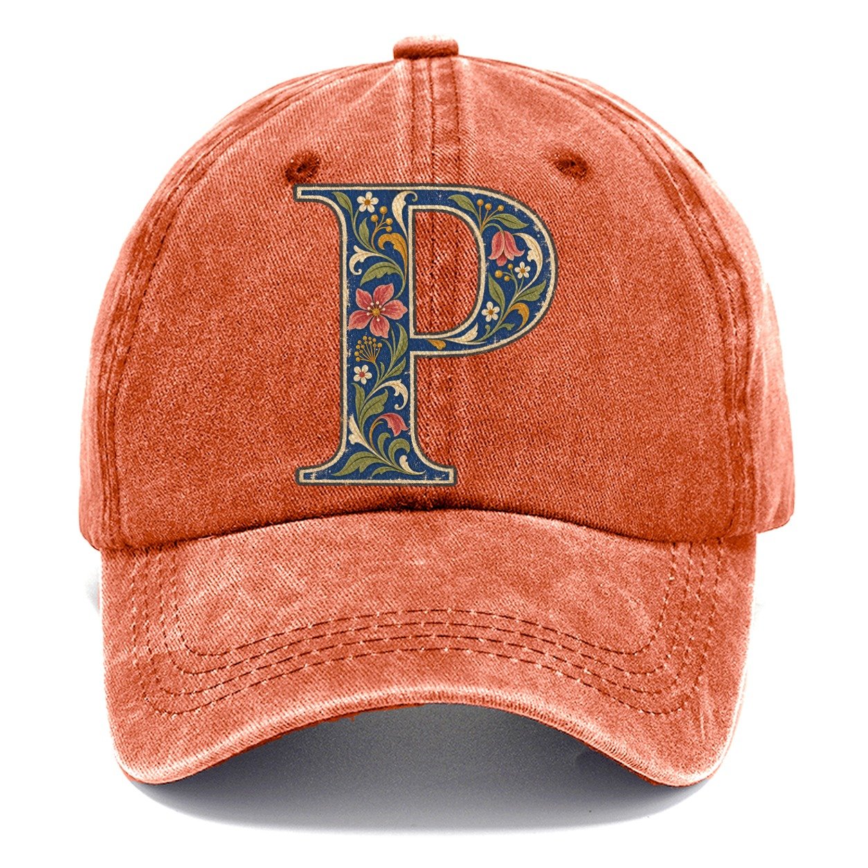 Wildflower P Monogram Classic Cap – Terracotta Clay