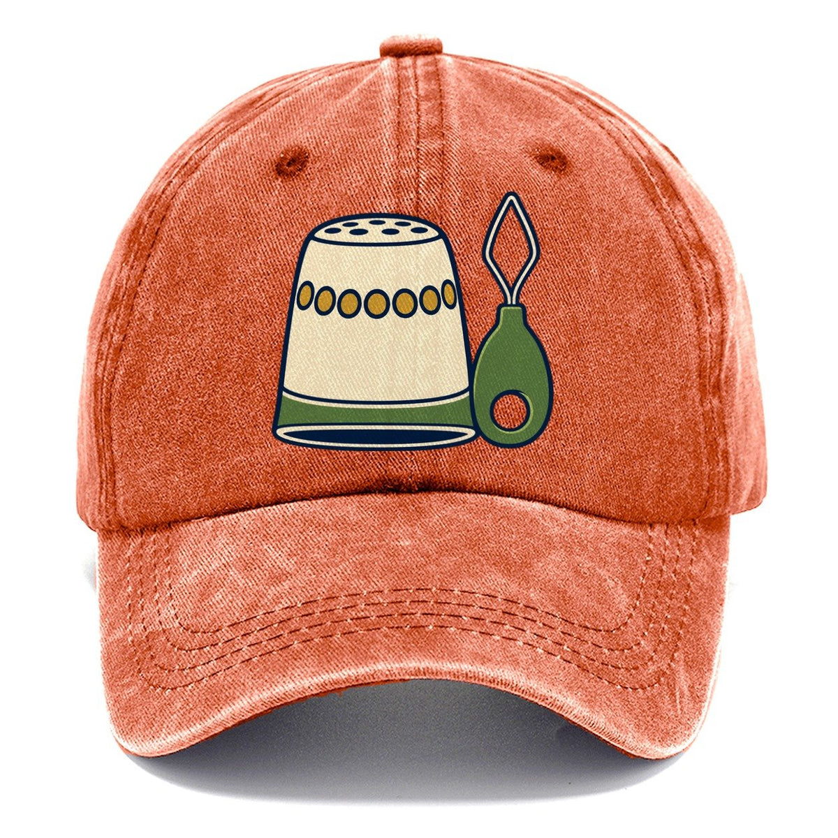 Thimble And Threader And Needlework Classic Cap – Terracotta Clay