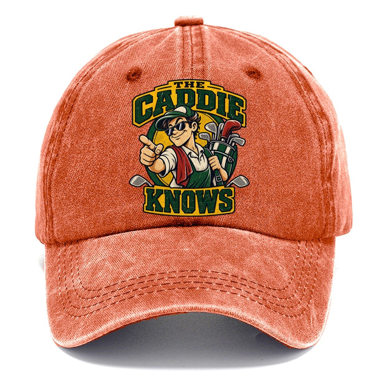 The Caddie Knows Golf Life Classic Cap – Terracotta Clay