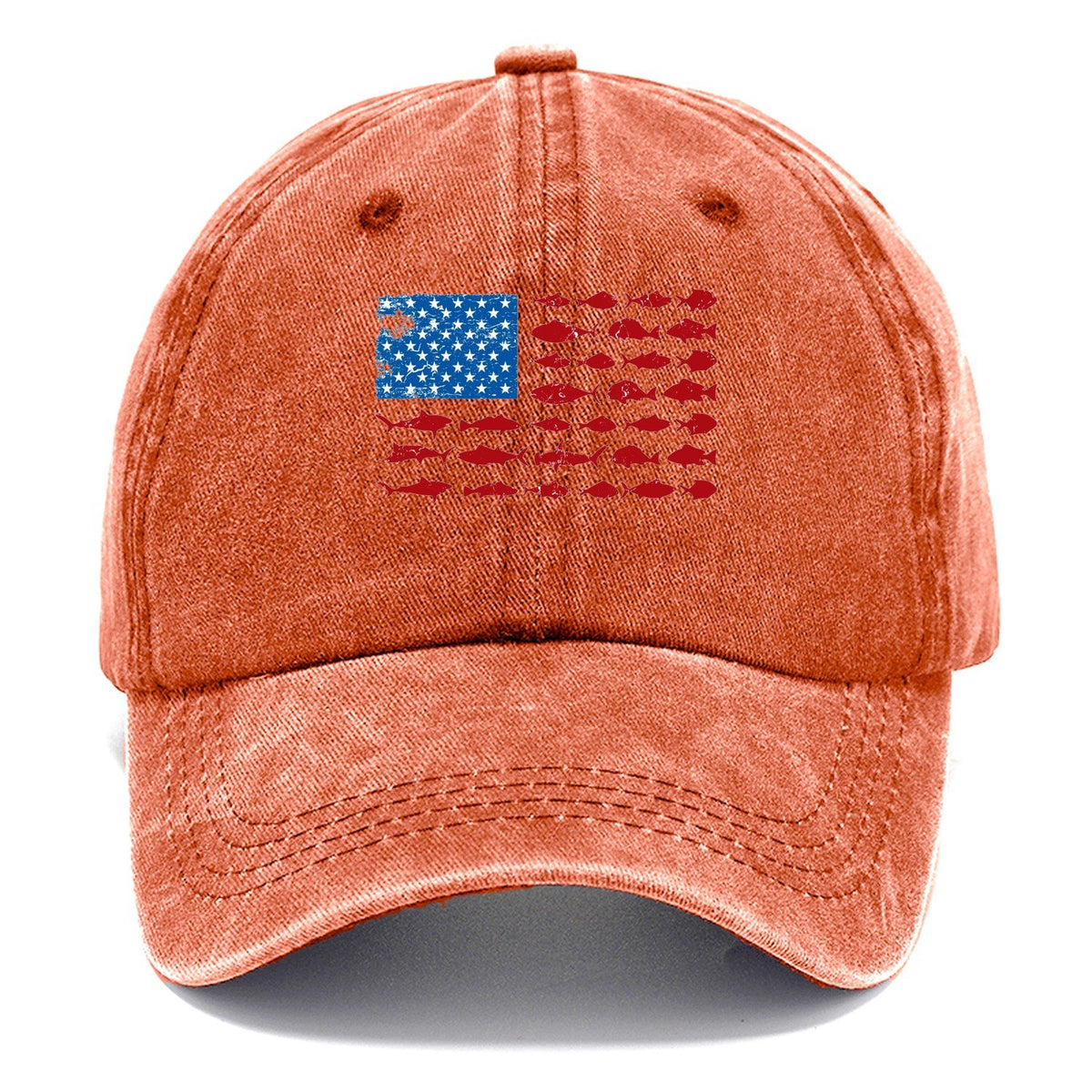 Fish Flag Logo Classic Cap – Terracotta Clay