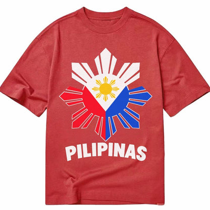 Philippines Sun Stars Classic T-shirt – Red