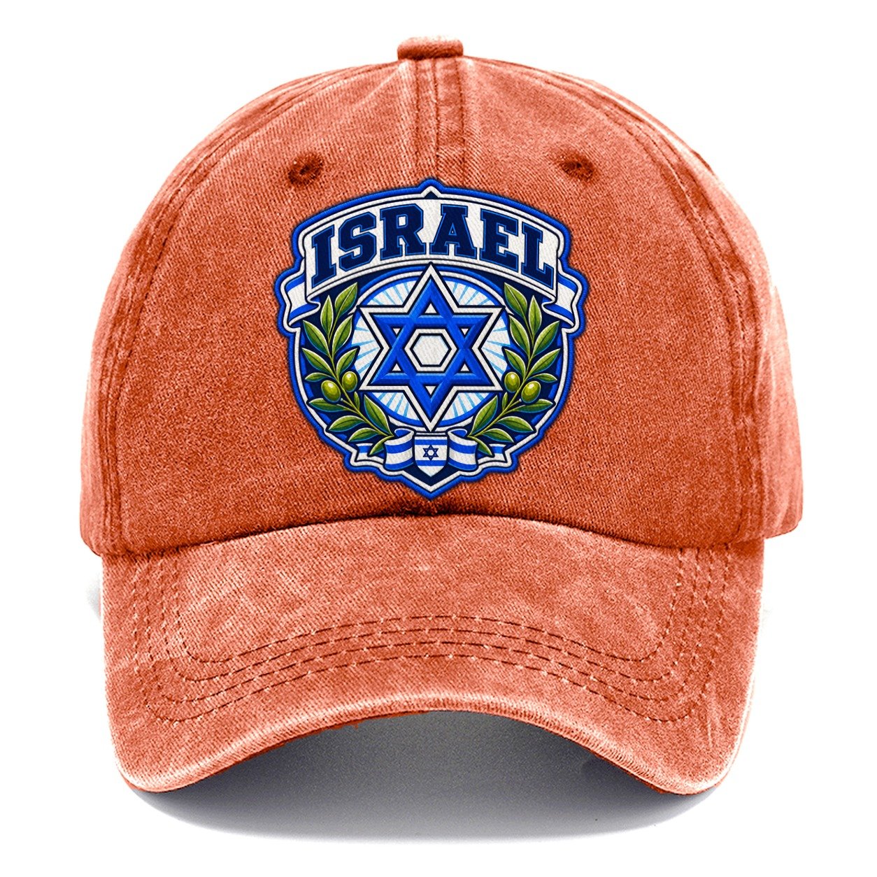 Israel Retro Badge Country Logos Classic Cap – Terracotta Clay