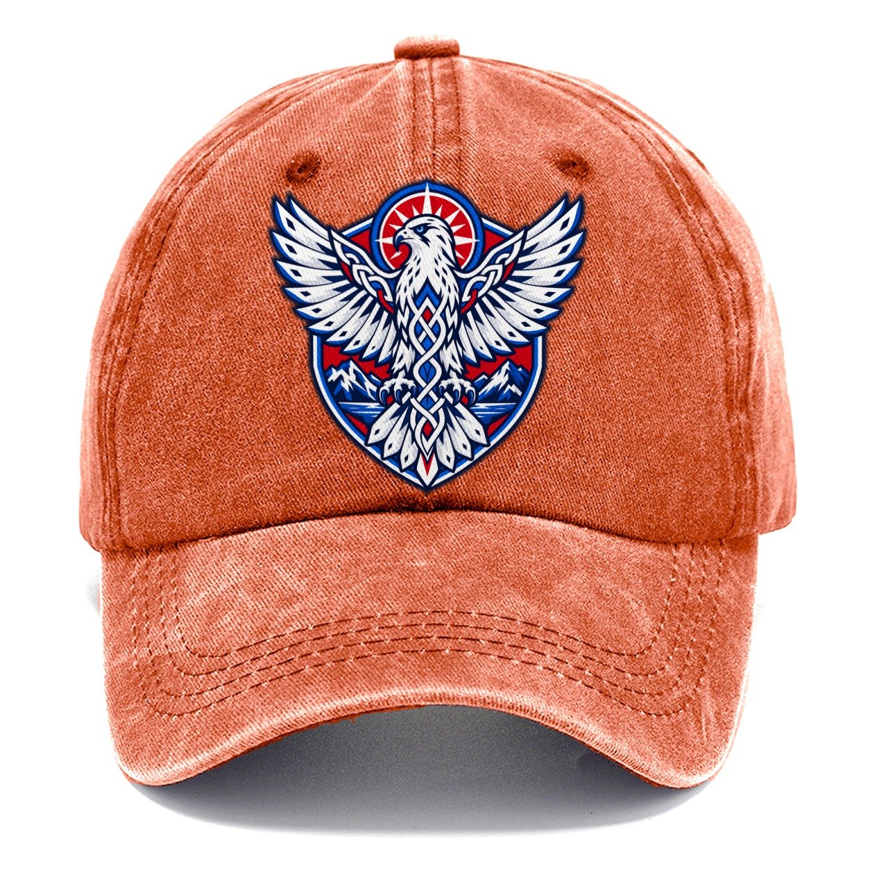 Iceland Minimal Emblem Country Logos Classic Cap – Terracotta Clay