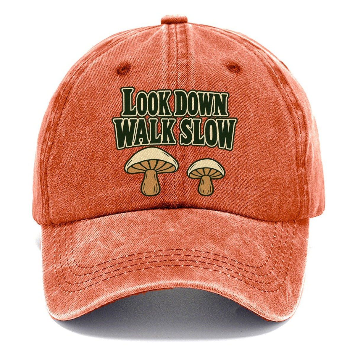 Look Down Walk Slow Foraging And Mycology Classic Cap – Terracotta Clay