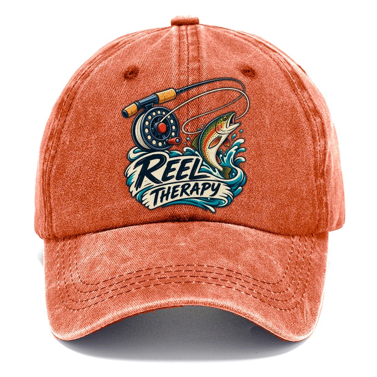 Reel Therapy Fishing Elegant Classic Cap – Terracotta Clay