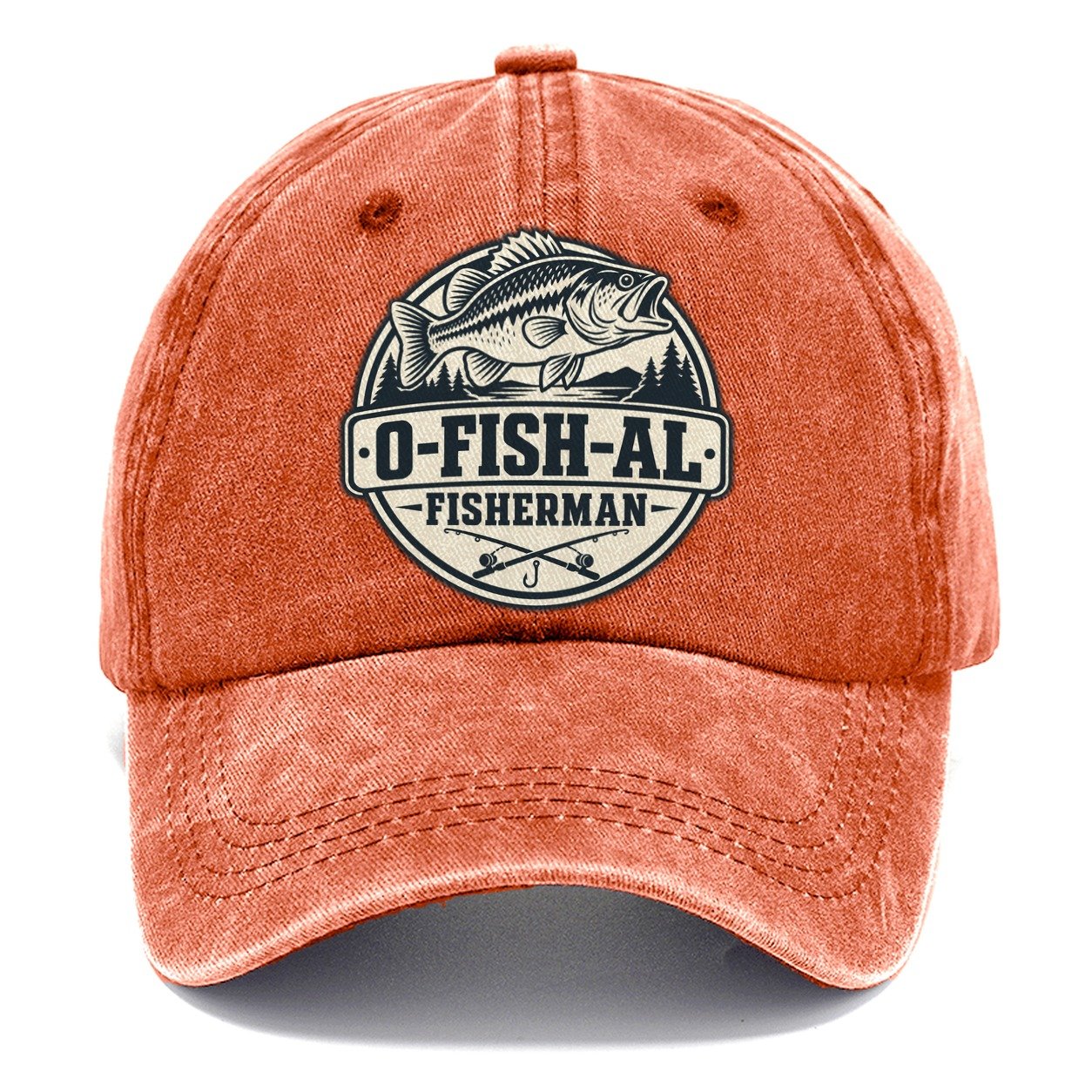 Ofishal Fisherman Fishing Elegant Classic Cap – Terracotta Clay