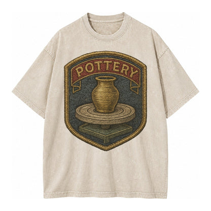 Pottery Wheel Vintage T-shirt – Off White