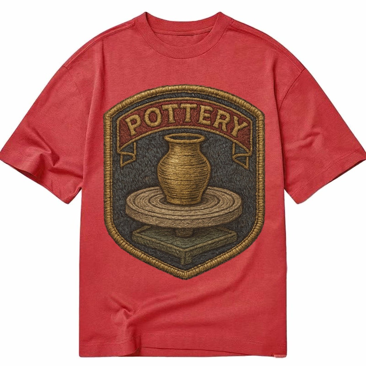 Pottery Wheel Classic T-shirt – Red