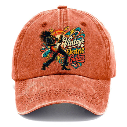 Vintage Electric Guitar Music Instruments Classic Cap – Terracotta Clay