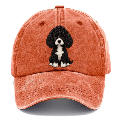 Portuguese Water Dog Sitting Sweetheart Classic Cap – Terracotta Clay